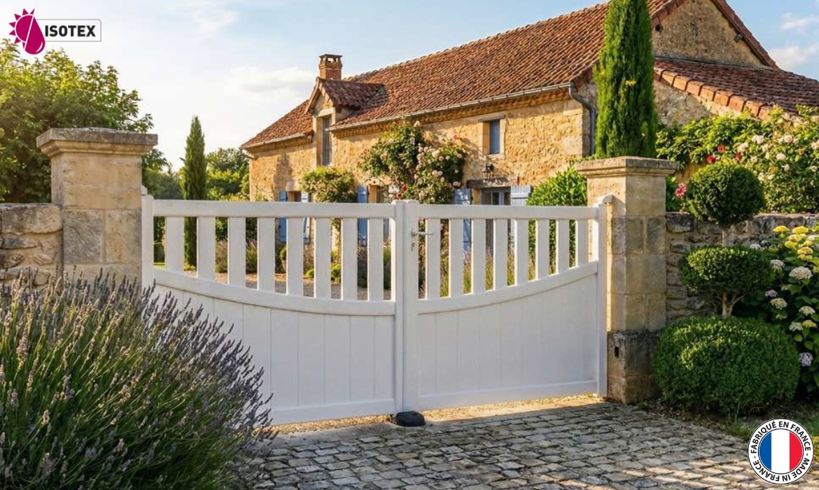 Portail PVC sur mesure : ISOTEX, votre installateur en Isère