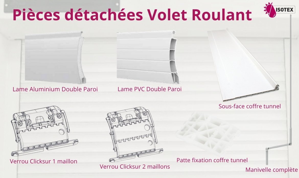 Fabricant Volet Roulant depuis 1988 à Bourgoin-Jallieu en Isère - Pièces de rechange Isotex en stock