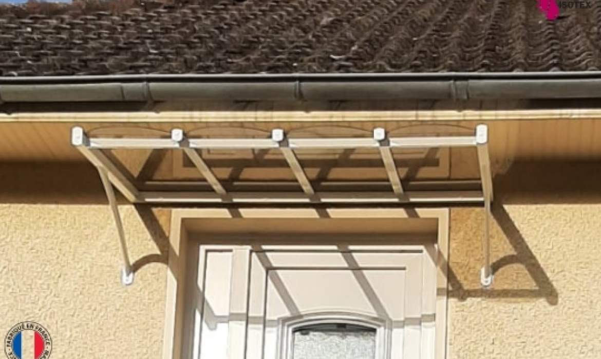 Marquise aluminium CLASSIC sur mesure à Bourgoin-Jallieu – Fabrication française Isotex depuis 1988