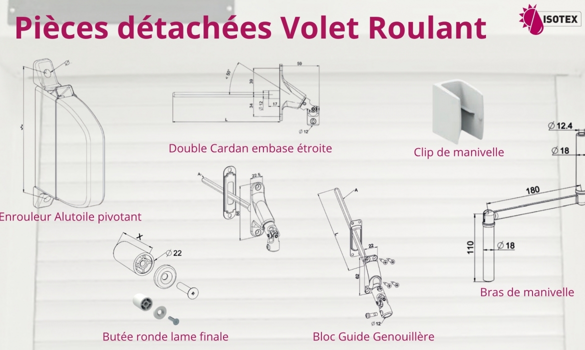 Fabricant Volet Roulant depuis 1988 à Bourgoin-Jallieu en Isère - Pièces de rechange Isotex en stock