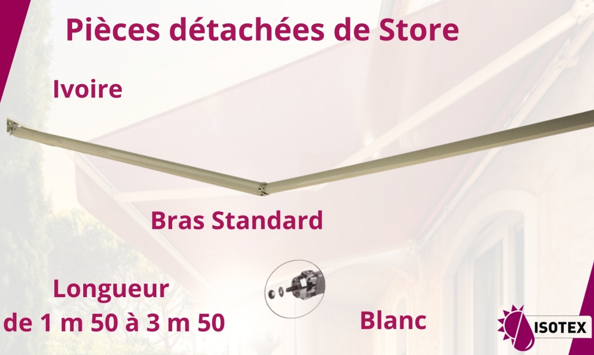 Entretenez, réparez, modernisez vous-même vos stores !!! Un grand choix de pièces détachées en stock. Isotex, votre fabricant de store à Bourgoin-Jallieu