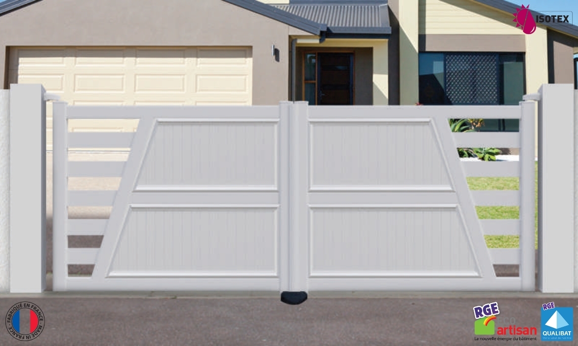 Portails PVC sur mesure en Nord-Isère : fabrication française, durabilité et élégance pour votre extérieur