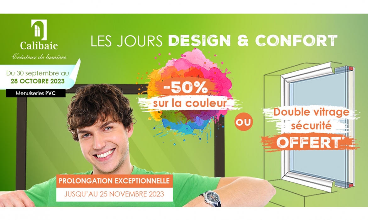 Menuiseries PVC: Les Jours Design et Confort Calibaie