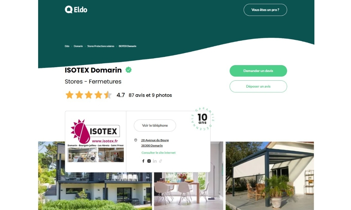 Isotex & Eldo : Les avis clients vérifiés, une transparence au service de la confiance