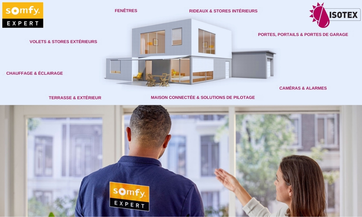 ISOTEX – Votre Expert Somfy en Volets Roulants autour de Bourgoin Jallieu (Nord Isère)