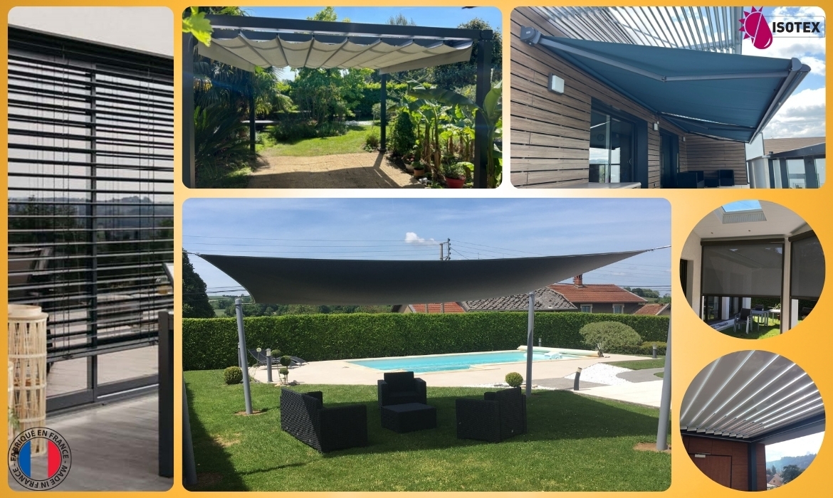Protections Solaires Extérieures ISOTEX : Stores, Pergolas, Voiles d'ombrage et Solutions sur mesure en Nord Isère
