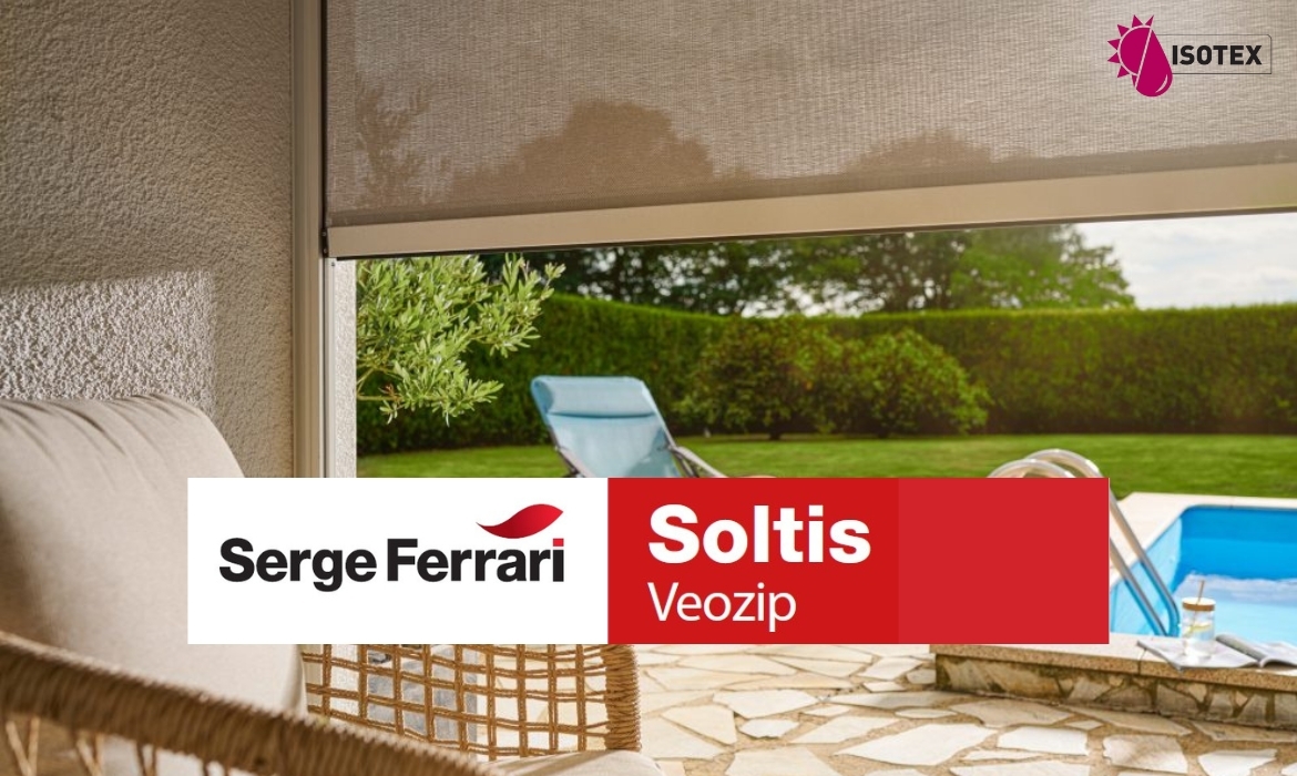 Toile micro-aérée Soltis Veozip Serge Ferrari : Confort thermique et design naturel