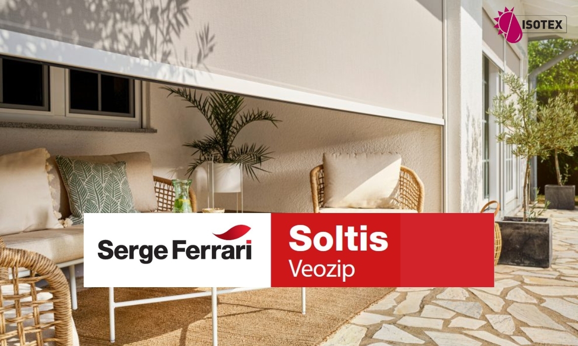 Toile micro-aérée Soltis Veozip Serge Ferrari : Confort thermique et design naturel