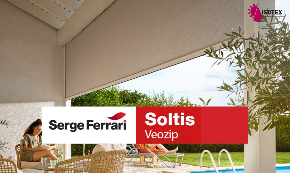 Toile micro-aérée Soltis Veozip Serge Ferrari : Confort thermique et design naturel