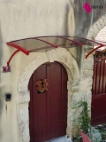 Marquise pour porte d'entrée
