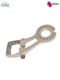 Porte rouleau Ø 70 mm – Coloris : Blanc RAL 9010 - La Paire – Réf. FIAL : 53214