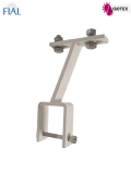 Support d’auvent store Tahiti – Cap Horn pour Carré 40 mm – Coloris : Blanc RAL 9010 – La Paire – Réf. FIAL : 56766