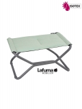 Bayanne repose-jambe terrasse et bord de piscine Lafuma Mobilier Gordes Hedona - Toile coloris jade et Structure coloris titane
