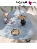 Table basse cocoon Lafuma Mobilier Allure - Plateau coloris ciment et Pieds coloris noir