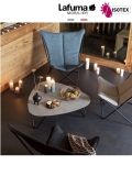 Table Basse Lafuma Mobilier Cocoon - Coloris Ciment/Noir