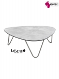 Table Basse Lafuma Mobilier Cocoon - Coloris Ciment/Noir