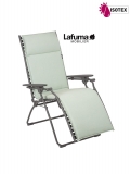 Bayanne fauteuil de relaxation Lafuma Mobilier Gordes Hedona - Toile coloris jade et Structure coloris titane