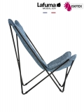 Fauteuil lounge Lafuma Mobilier Sphinx Allure Sunbrella®  - Toile coloris bleu cobalt et Structure coloris noir