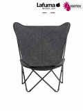 Fauteuil lounge Lafuma Mobilier Sphinx Soft - Coloris : toile gris nuée et Structure noir