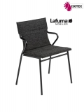 Fauteuil Repas Lafuma Mobilier Ancône Tundra - Coloris Noir Ébène/Noir