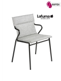 Fauteuil Repas Lafuma Mobilier Ancône Tundra - Coloris Gris Granite/Noir