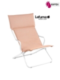 Lounger Terrasse et Piscine Lafuma Ancône Opale Hedona - Orange Ocre/Kaolin