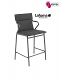 Fauteuil Repas Middle Lafuma Mobilier Ancône Hedona - Coloris Onyx/Titane