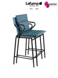 Fauteuil Repas Middle Lafuma Mobilier Ancône Tundra - Coloris Bleu Cobalt/Noir