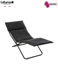 Chaise Longue Lafuma Mobilier Bayanne Tundra - Coloris Ebène/Noir