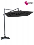 Parasol déporté Hélios Carré 300x300 - Coloris Gris Ardoise