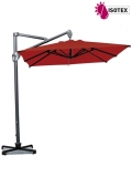 Parasol déporté Hélios Carré 300x300 - Coloris Rouge