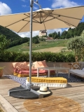Parasol Helios coloris taupe