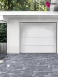 Porte de garage sectionnelle refoulement plafond