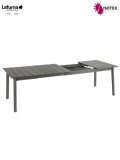 Table Repas extensible Lafuma Mobilier Oron 200 Lattes Alu - 200/260 x 100 cm Gris / Titane