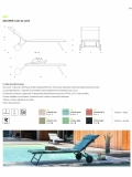Bayanne bain de soleil terrasse et bord de piscine Lafuma Mobilier Gordes Hedona - Toile coloris jade et Structure coloris titane
