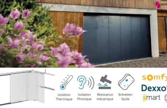 Portes de Garage Sectionnelles Latérales manuelles ou motorisées Somfy: Confort et Sécurité