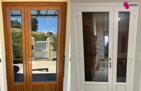 Porte d'entrée PVC 2 vantaux vers L’Isle d’Abeau (38080)