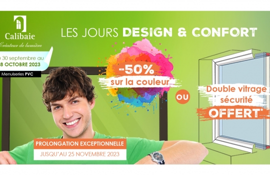 Menuiseries PVC: Les Jours Design et Confort Calibaie