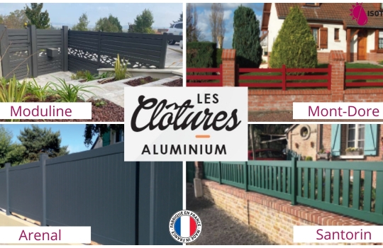 Installation de Clôtures Aluminium sur mesure en Nord Isère – ISOTEX, Expert à Domarin depuis 1988