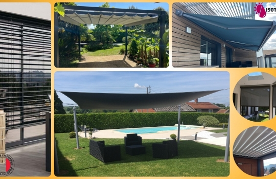 Protections Solaires Extérieures ISOTEX : Stores, Pergolas, Voiles d'ombrage et Solutions sur mesure en Nord Isère