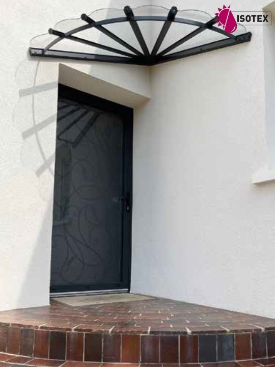 Marquise pour porte d'entrée