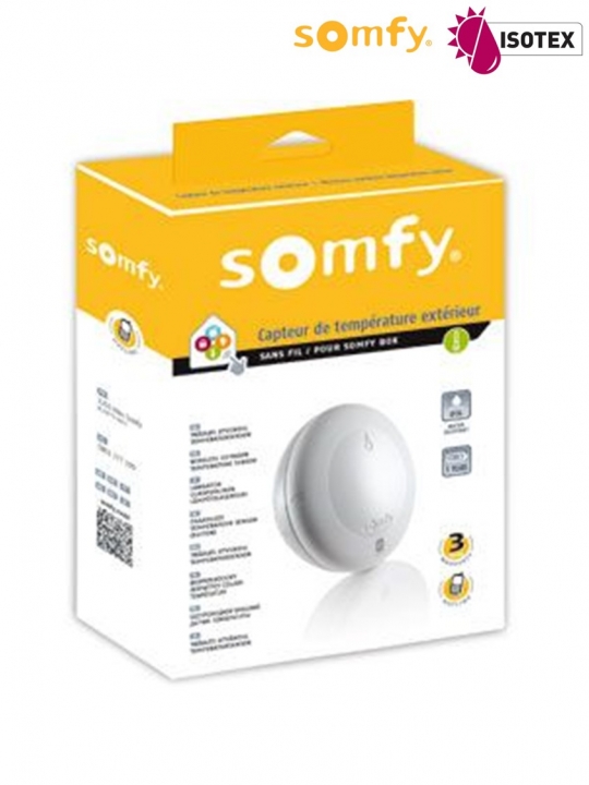 Capteur de température extérieur Somfy pour box domotique Thermis io