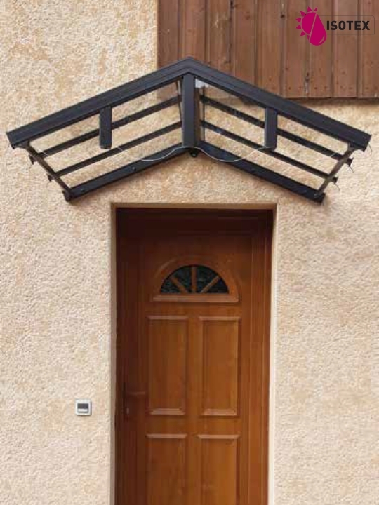 Marquise pour porte d'entrée