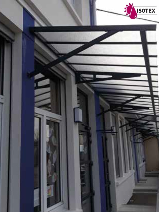 Marquise pour porte d'entrée