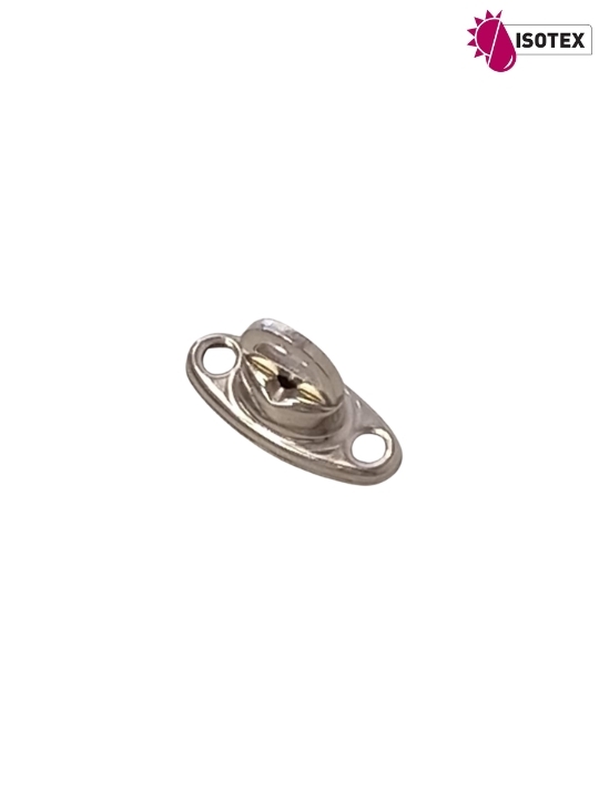 Tourniquet GM Simple hauteur laiton nickelé - Long : 30 mm - Larg : 13 mm - Haut : 9 mm