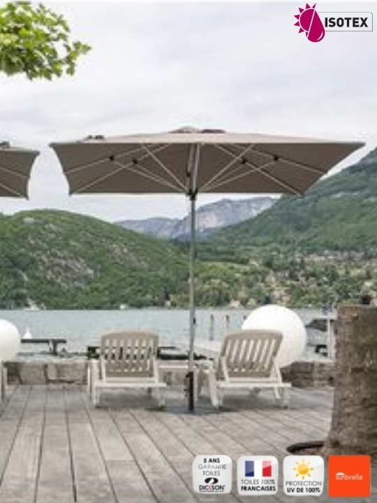 Parasol droit Prosun Carr&eacute; 300x300 - Toile acrylique 260 g