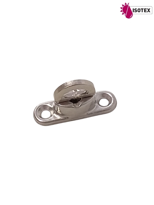 Tourniquet TITAN Simple Hauteur laiton nickelé - Long : 40 mm - Larg : 12 mm - Haut : 11,5 mm
