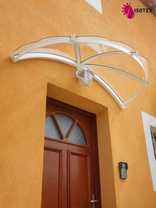 Marquise pour porte d'entrée