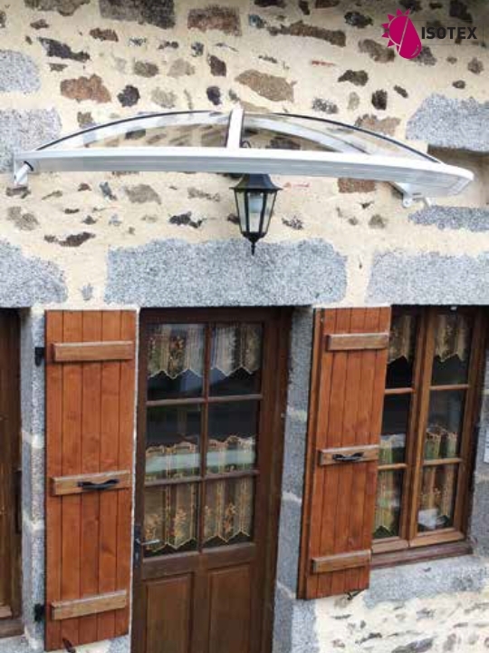 Marquise pour porte d'entrée