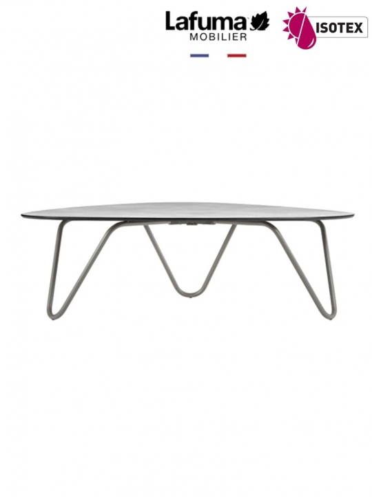 Table Basse Lafuma Mobilier Cocoon - Coloris Ciment/Noir